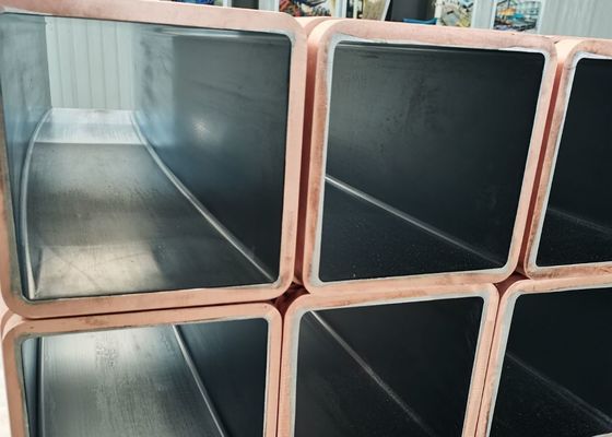 210 X 210 Mm Copper Mould Tube For Ccm 8mm Square Tube Con Continuous Casting