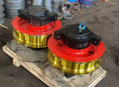 Steel Forged Wheels Set Machine Parts For 500x150 Crane Crown Wheel